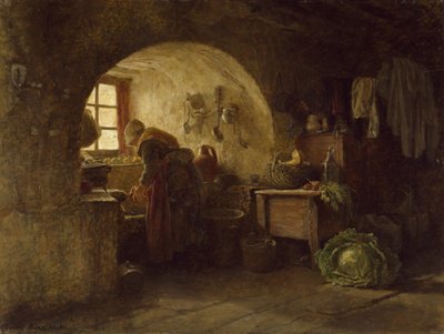 Preparing Dinner, 1858 by Pierre Edouard Frere